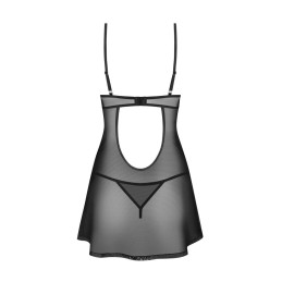 Euridia Nuisette et string - Noirs XL/XXL - Obsessive Freedom - Lingerie Femme