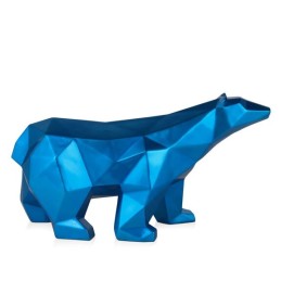 Sculpture décorative ours polaire à facettes en résine bleu pour décoration intérieure élégante Sculpture décorative ours polaire à facettes en résine bleu pour décoration intérieure élégante