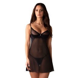 Stelisa nuisette et string - Noirs S/M - Obsessive - Lingerie Femme