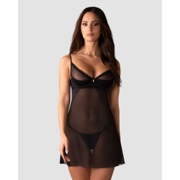 Stelisa nuisette et string - Noirs XXL/XXXL Stelisa nuisette et string - Noirs XXL/XXXL