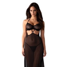 Iliosa nuisette et string - Noirs S/M - Obsessive - Lingerie Femme
