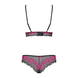 Taille uniquelia Ensemble 2 pcs - Noir et Fuchsia S/M