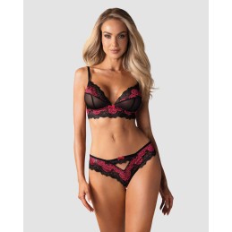 Taille uniquelia Ensemble 2 pcs - Noir et Fuchsia L/XL