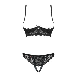 Letica Ensemble ouvert 2 pcs  - Noir L/XL Letica Ensemble ouvert 2 pcs  - Noir L/XL