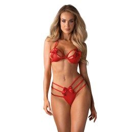 Giftella Ensemble 2 pcs - Rouge S/M - Obsessive - Lingerie Femme