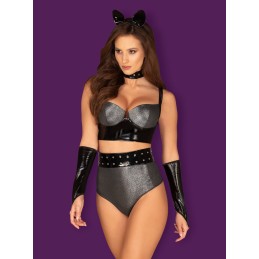Silveria Ensemble 6 pcs - Argent et Noir L/XL