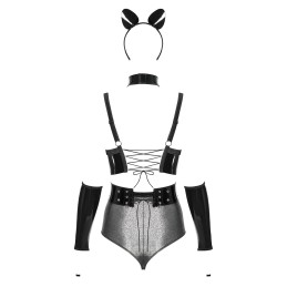 Silveria Ensemble 6 pcs - Argent et Noir L/XL