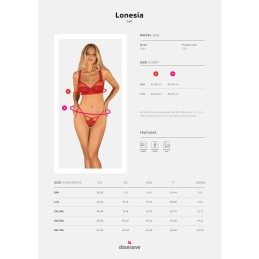 Lonesia Ensemble 2 pcs - Rouge L/XL Lonesia Ensemble 2 pcs - Rouge L/XL