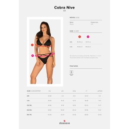 Cobra Nive Ensemble 2 pcs - Noir S/M