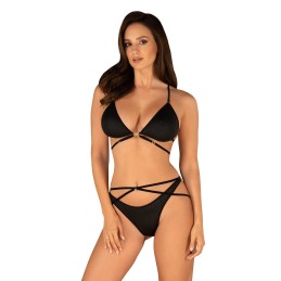 Cobra Nive Ensemble 2 pcs - Noir L/XL - Obsessive - Lingerie Femme