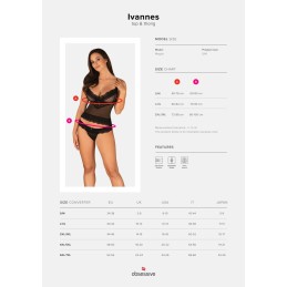 Ivannes Ensemble 2 pcs - Noir L/XL