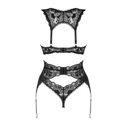 Donna Dream ensemble 3 piéces - Noir XL/XXL Donna Dream ensemble 3 piéces - Noir XL/XXL