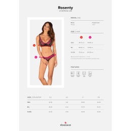 Rosenty ensemble 2 piéces ouvert - Noir M/L