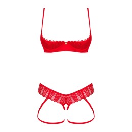 Ingridia ensemble 2 piéces ouvert - Rouge XS/S