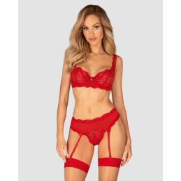 Amor Cherris ensemble 3 piéces - Rouge L/XL Amor Cherris ensemble 3 piéces - Rouge L/XL