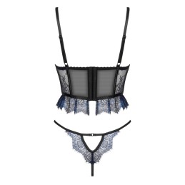 Saphira ensemble 2 piéces - noir et bleu S/M Saphira ensemble 2 piéces - noir et bleu S/M