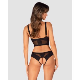 Chic Amoria ensemble ouvert - Noir XS/S