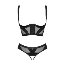 Chic Amoria ensemble ouvert - Noir XS/S
