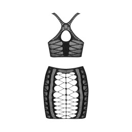K102 Top et Jupe - Noir S/M/L K102 Top et Jupe - Noir S/M/L