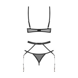 Euridia ensemble 3 piéces - Noir XS/S - Obsessive Freedom - Lingerie Femme