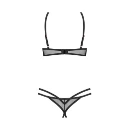 Euridia ensemble ouvert 2 piéces - Noir XS/S - Obsessive Freedom - Lingerie Femme