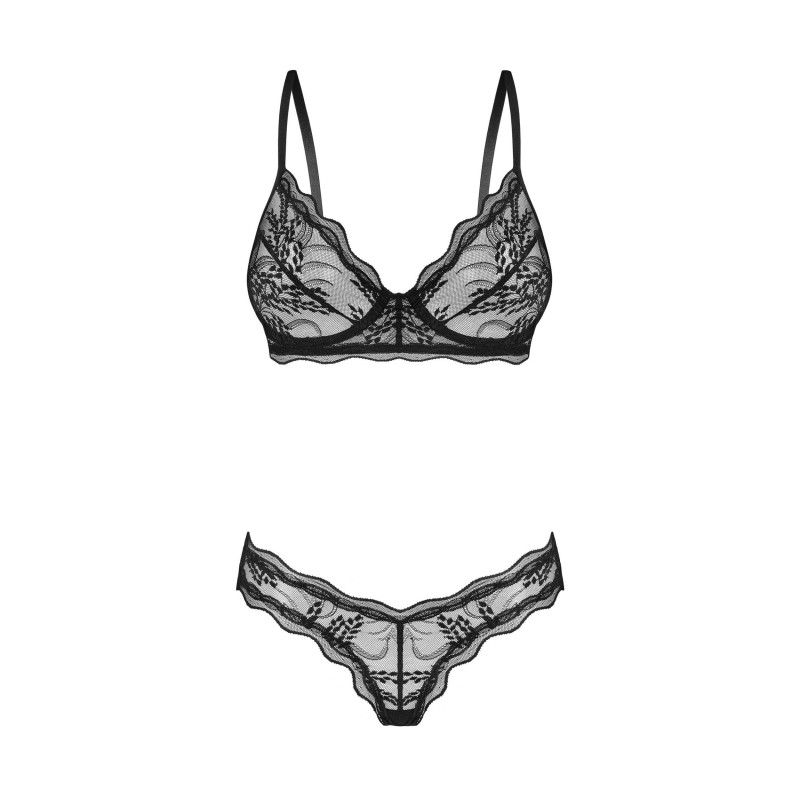 Perisia ensemble 2 piéces - Noir XS/S - Obsessive Exquisite - Lingerie Femme Perisia ensemble 2 piéces - Noir XS/S - Obsessive Exquisite - Lingerie Femme