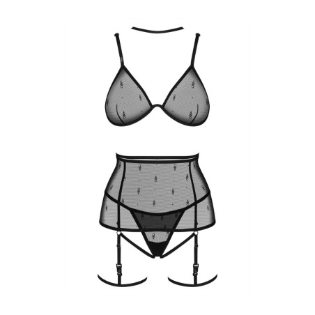 Anniverse special ensemble 4 piéces - Noir S/M - Obsessive Freedom - Lingerie Femme