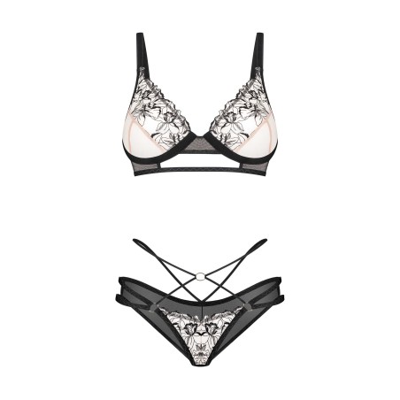 Vila blanes ensemble 2 piéces - Noir XS/S - Obsessive Exquisite - Lingerie Femme Vila blanes ensemble 2 piéces - Noir XS/S - Obsessive Exquisite - Lingerie Femme