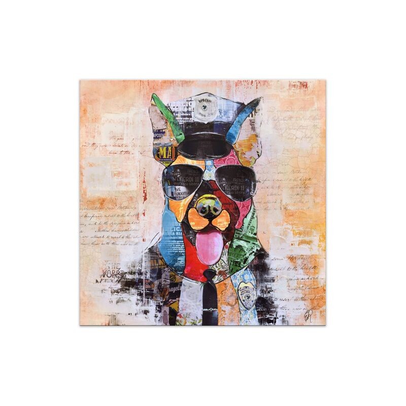 Tableau pop art berger allemand multicolore, décoration murale moderne Tableau pop art berger allemand multicolore, décoration murale moderne