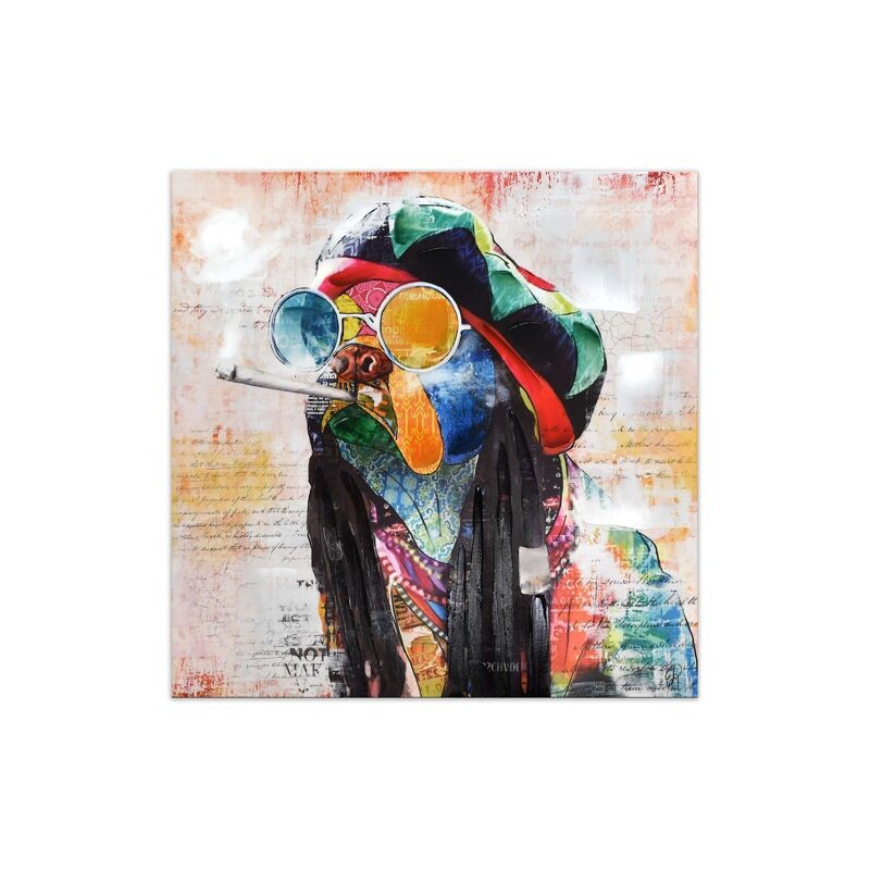 impression bouledogue français rasta pop art multicolore, tableau coloré pop art bouledogue impression bouledogue français rasta pop art multicolore, tableau coloré pop art bouledogue