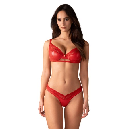 Aliosa ensemble 2 piéces - Rouge L/XL - Obsessive - Lingerie Femme Aliosa ensemble 2 piéces - Rouge L/XL - Obsessive - Lingerie Femme