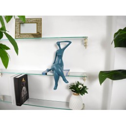 Sculpture en résine Petite attente couleur sarcelle – décoration intérieure moderne et minimaliste Sculpture en résine Petite attente couleur sarcelle – décoration intérieure moderne et minimaliste