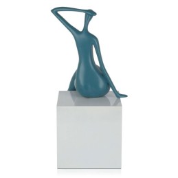 Sculpture en résine Petite attente couleur sarcelle – décoration intérieure moderne et minimaliste Sculpture en résine Petite attente couleur sarcelle – décoration intérieure moderne et minimaliste