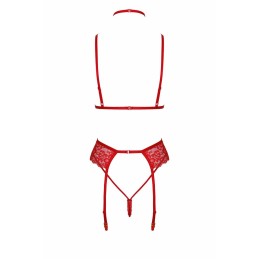 Bondage 243 ensemble lingerie 5 piéces - rouge S/M Bondage 243 ensemble lingerie 5 piéces - rouge S/M
