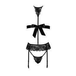 Bondage 244 ensemble lingerie 4 piéces - noir L/XL Bondage 244 ensemble lingerie 4 piéces - noir L/XL