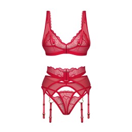 Cupide Desir ensemble 3 piéces - Rouge L/XL Cupide Desir ensemble 3 piéces - Rouge L/XL