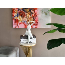 Sculpture en résine Petite attente en blanc, design ADM Sculpture en résine Petite attente en blanc, design ADM