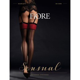 Scarlett Bas 20 DEN - Noir T2 - Fiore - Lingerie Femme