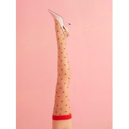 Love booster Bas 15 DEN - Rouge et poudre T4 - Fiore - Lingerie Femme