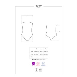 Bunny CosTaille uniqueme 4 pcs - Noir L/XL Bunny CosTaille uniqueme 4 pcs - Noir L/XL