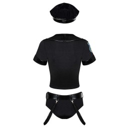 Police set CosTaille uniqueme 6 piéces - Noir S/M Police set CosTaille uniqueme 6 piéces - Noir S/M