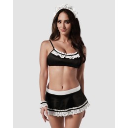Maid set CosTaille uniqueme de soubrette - Noir S/M Maid set CosTaille uniqueme de soubrette - Noir S/M
