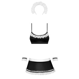 Maid set CosTaille uniqueme de soubrette - Noir S/M Maid set CosTaille uniqueme de soubrette - Noir S/M