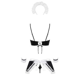 Maid set CosTaille uniqueme de soubrette - Noir S/M Maid set CosTaille uniqueme de soubrette - Noir S/M