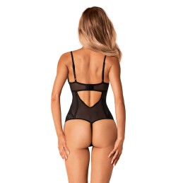 Serena love Body ouvert - Noir XL/XXL - Obsessive - Lingerie Femme