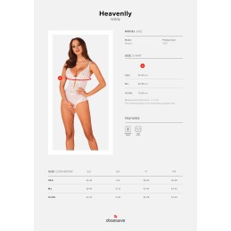 Heavenlly Body ouvert - Blanc XS/S Heavenlly Body ouvert - Blanc XS/S