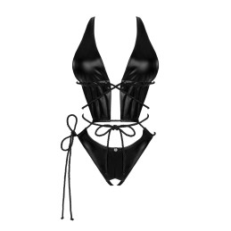 Cordellis body ouvert - Noir wetlook Taille unique
