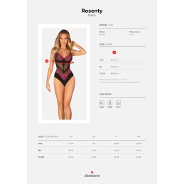Rosenty body - Noir XL/XXL Rosenty body - Noir XL/XXL