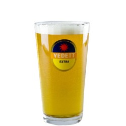 verre vedett extra 33 cl avec design en facettes