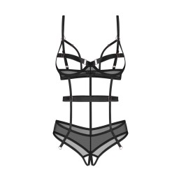 Euridia body ouvert - Noir XL/XXL - Obsessive Freedom - Lingerie Femme